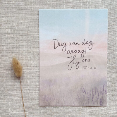 Ansichtkaart 'Dag aan dag'