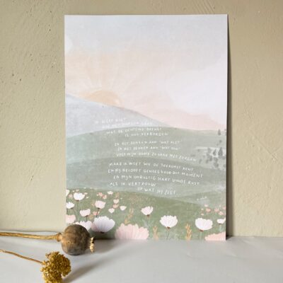 Poster A4 "Zorgen voor morgen"