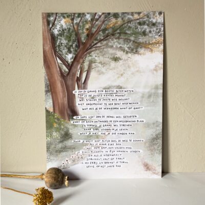 Poster A4 "Het juiste pad"