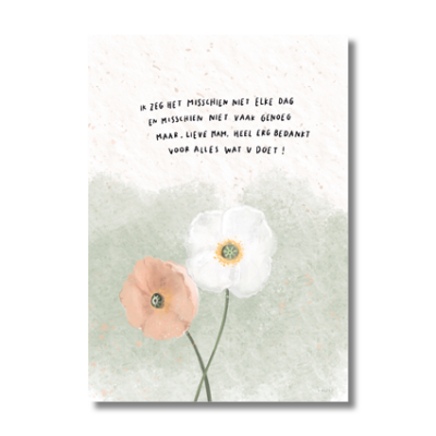 Ansichtkaart 'Moederdag 4'