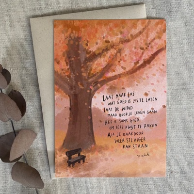 Ansichtkaart "Waaien"