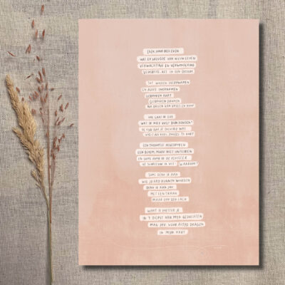 Poster A5 "Stil verdriet"