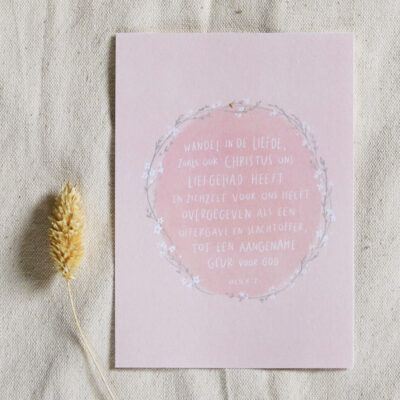 Ansichtkaart "Efeze 5:2"