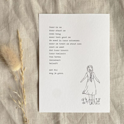 Ansichtkaart "Zij"