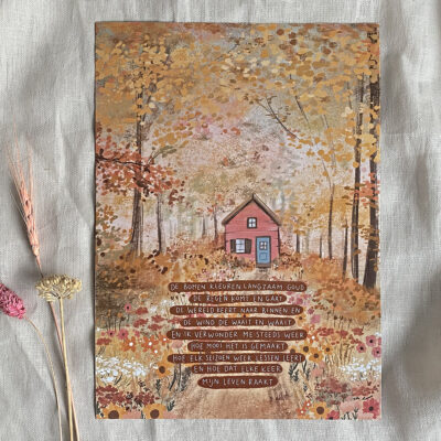 Poster A4 "Herfstgedichtje"