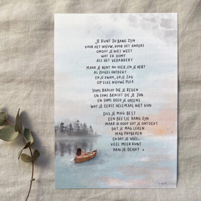 Poster A5 "Ontdekken"