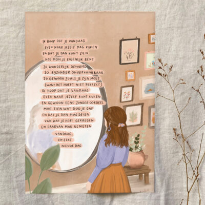 Poster A4 "Spiegelbeeld"