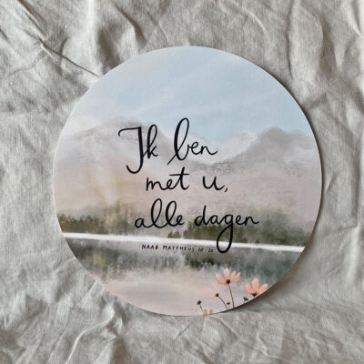 Muurcirkel "Ik ben met u"