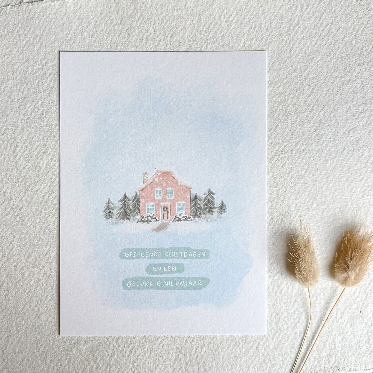 Decemberkaart "Huisje"