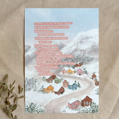 Poster A4 "Winterdorp"