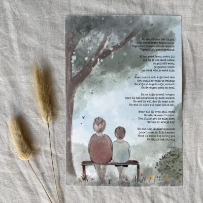 Poster A5 "Beschermen Jongen"