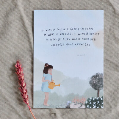 Ansichtkaart 'Wens'