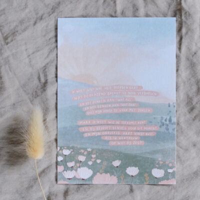 Ansichtkaart "Zorgen voor morgen"