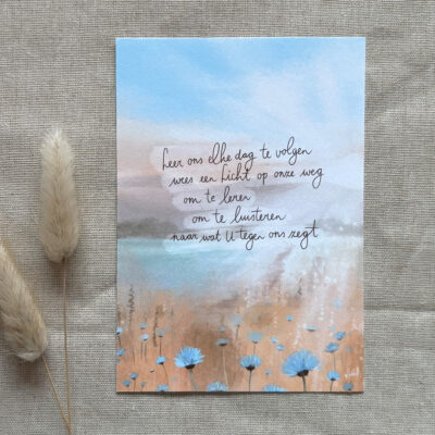 Ansichtkaart "Leren volgen"