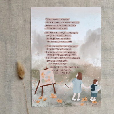 Poster A4 "Levend verlies"