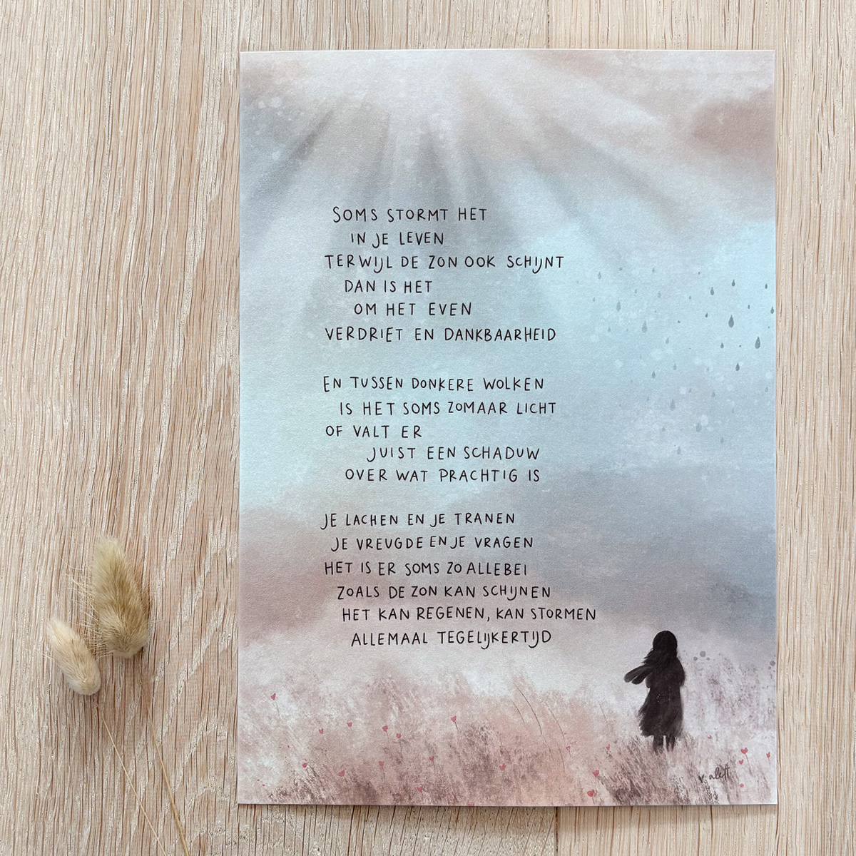 Poster A4 "Zomerstorm"