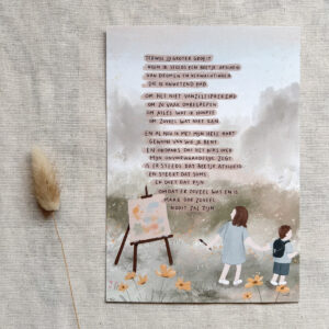 Poster A5 "Levend verlies"