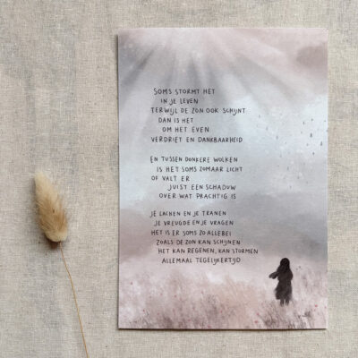 Poster A5 "Zomerstorm"