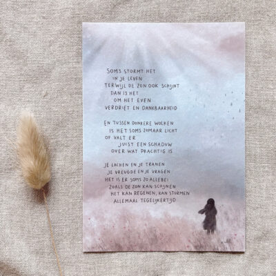 Ansichtkaart 'Zomerstorm'